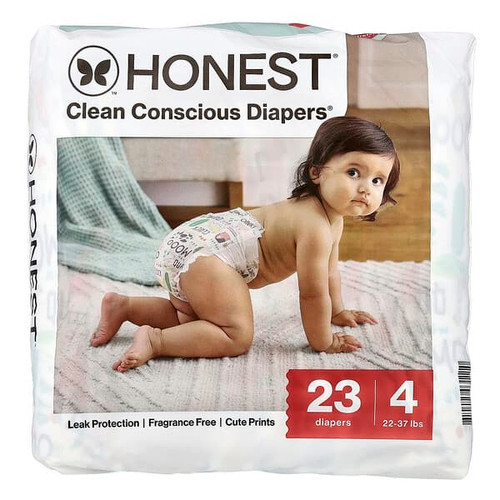 <img alt="The Honest Company, Clean Conscious Diapers, Size 4, 22-37 lbs, Barnyard Babies, 23 Diapers" title="The Honest Company, Clean Conscious Diapers, Size 4, 22-37 lbs, Barnyard Babies, 23 Diapers,810425031110"