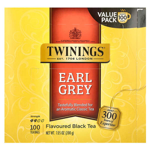 <img alt="Twinings, Flavored Black Tea, Earl Grey , 100 Tea Bags, 7.05 oz (200 g)" title="Twinings, Flavored Black Tea, Earl Grey , 100 Tea Bags, 7.05 oz (200 g),070177236762"