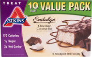 3 PACK of Atkins Treat Value Pack Chocolate Coconut -- 10 Packs