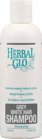 3 PACK of Herbal Glo Grey White Hair Shampoo -- 8 fl oz