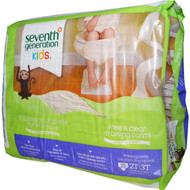 3 PACK of Seventh Generation Free and Clear Training Pants 2T-3T -- 25 Pants
