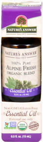 3 PACK of Nature's Answer 100% Pure Organic Essential Oil Blend Alpine Fresh -- 0.5 fl oz