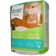 3 PACK of Seventh Generation Baby Free and Clear Training Pants 3T-4T -- 22 Pants