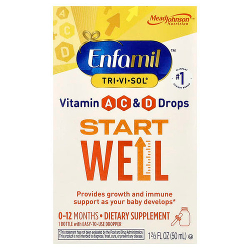 <img alt="Enfamil, Tri-Vi-Soll, Vitamin A, C & D Drops, 0-12 Months, Fruit, 1 2-3 fl oz (50 ml)" title="Enfamil, Tri-Vi-Soll, Vitamin A, C & D Drops, 0-12 Months, Fruit, 1 2-3 fl oz (50 ml),300870403032"