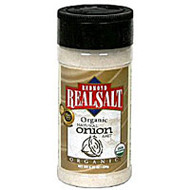 3 PACK of Redmond Real Salt Organic Onion Salt -- 8.25 oz