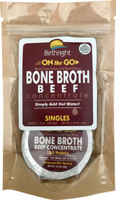 3 PACK of Birthright On The Go Bone Broth Beef -- 2 Pack