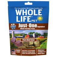 3 PACK of Whole Life Pet Just One Ingredient Whole Food Dog Treats Pure Beef Liver -- 4 oz
