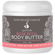 3 PACK of Soothing Touch Rose Petal Body Butter with Organic Cocoa and Shea Butters -- 16 oz