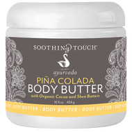 3 PACK of Soothing Touch Pina Colada Body Butter with Organic Cocoa and Shea Butters -- 16 oz