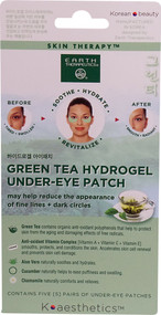 3 PACK of Earth Health-promotings Green Tea Hydrogel Under-Eye Patch -- 5 Under-Eye Patches