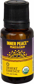3 PACK of Desert Essence Inner Peace Organic Essential Oil -- 0.5 fl oz