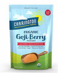 3 PACK of Carrington Farms Organic Goji Berry Powder -- 8 oz