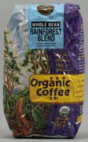 3 PACK of The Organic Coffee Co Whole Bean Coffee Rainforest Blend -- 12 oz