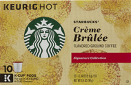 3 PACK of Starbucks Flavored Ground Coffee Creme Brulee -- 10 K-Cups