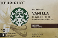 3 PACK of Starbucks Flavored Ground Coffee Vanilla -- 10 K-Cups