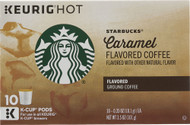3 PACK of Starbucks Flavored Ground Coffee Caramel -- 10 K-Cups