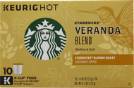3 PACK of Starbucks Ground Coffee Blonde Roast Veranda Blend -- 10 K-Cups