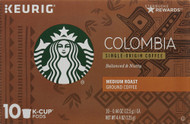 3 PACK of Starbucks Ground Coffee Medium Roast Single-Origin Colombia -- 10 K-Cups