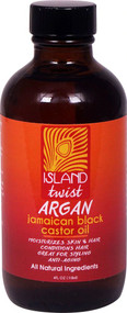 3 PACK of Island Twist Jamaican Black Castor Oil Argan -- 4 fl oz