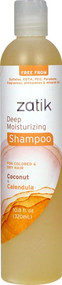 3 PACK of Zatik Deep Moisturizing Shampoo Coconut & Calendula -- 10.8 fl oz