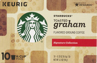3 PACK of Starbucks Flavored Ground Coffee Toasted Graham -- 10 K-Cups