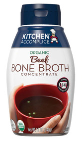 3 PACK of Kitchen Accomplice Broth Concentrate Organic Beef Bone Broth -- 12 oz