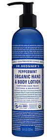 3 PACK of Dr. Bronner's Hand & Body Organic Lotion Peppermint -- 8 fl oz