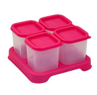 3 PACK of Green Sprouts Fresh Baby Food Unbreakable Cubes Pink -- 4 oz