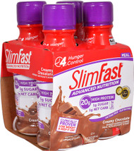 3 PACK of SlimFast Advanced Nutrition High Protein RTD Shake Creamy Chocolate -- 4 Pack