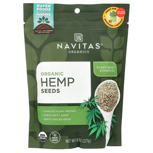 <img alt="Navitas Organics, Organic Hemp Seeds, 8 oz (227 g)" title="Navitas Organics, Organic Hemp Seeds, 8 oz (227 g),858847000147"