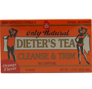 3 PACK of Only Natural Dieter's Tea Cleanse And Trim Orange -- 24 Tea Bags
