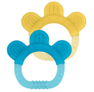 3 PACK of Green Sprouts Silicone Teether 2 Pack Aqua Set -- 1 Unit