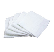 3 PACK of Green Sprouts Muslin Face Cloths made from Organic Cotton (5pk)-White Set-12" x 12" -- 5 Pack