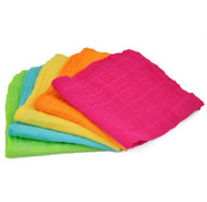 3 PACK of Green Sprouts Muslin Face Cloths made from Organic Cotton (5pk)-Pink Set-12" x 12" -- 5 Cloths