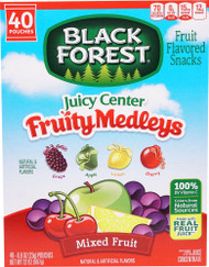 3 PACK of Black Forest Juicy Center Fruity Medleys Mixed Fruit -- 40 Pouches