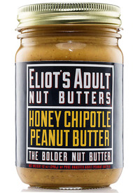 3 PACK of Eliots Adult Nut Butters Honey Chipotle Peanut Butter -- 12 oz