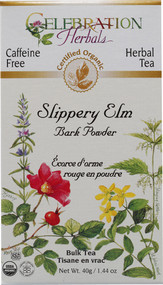 3 PACK of Celebration Herbals Slippery Elm Bark Powder Bulk Tea Caffeine Free -- 40 g