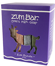 3 PACK of Zum Bar Goat's Milk Soap Zum Bundle -- 9 oz