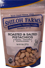 3 PACK of Shiloh Farms Organic Pistachios Roasted & Salted -- 8 oz