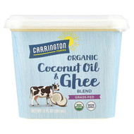 <img alt="Carrington Farms, Organic Coconut Oil & Ghee Blend, Grass-Fed, 12 fl oz (355 ml)" title="Carrington Farms, Organic Coconut Oil & Ghee Blend, Grass-Fed, 12 fl oz (355 ml),742392950197"