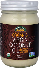 3 PACK of NOW Foods Ellyndale Naturals Organic Virgin Coconut Oil -- 12 fl oz