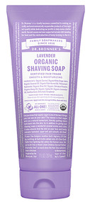 3 PACK of Dr. Bronner's Organic Shaving Soap Lavender -- 7 fl oz