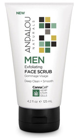 3 PACK of Andalou Naturals MEN Exfoliating Face Scrub -- 4.2 fl oz