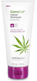 3 PACK of Andalou Naturals CannaCell Herbal Shampoo MOISTURE HIT -- 8.5 fl oz