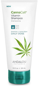 3 PACK of Andalou Naturals CannaCell Vitamin Shampoo DAILY DOSE -- 8.5 fl oz