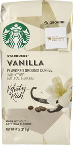 3 PACK of Starbucks Flavored Ground Coffee Vanilla -- 11 oz