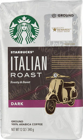 3 PACK of Starbucks Ground Coffee Dark Roast Italian Roast -- 12 oz