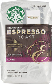 3 PACK of Starbucks Ground Coffee Dark Roast Espresso Roast -- 12 oz