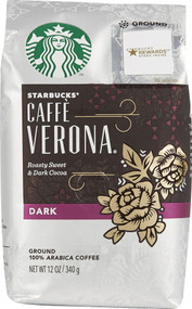 3 PACK of Starbucks Ground Coffee Dark Roast Caffe Verona -- 12 oz