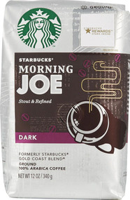 3 PACK of Starbucks Ground Coffee Dark Roast Morning Joe -- 12 oz